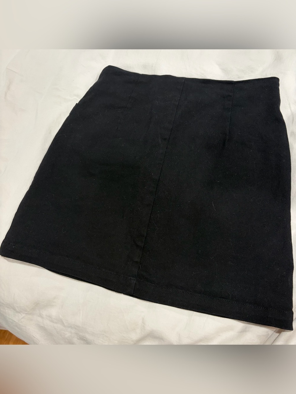 High Waist Utility Mini Skirt Button Front
